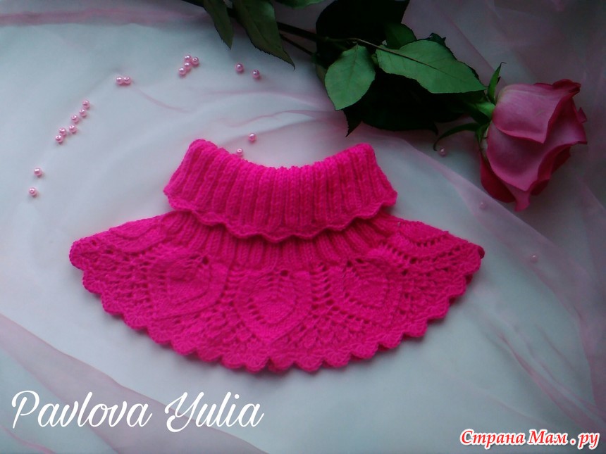 Манишка для девочки. - Вязание для детей - Страна Мам
