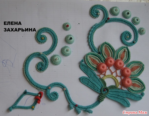 . Платье в технике ирландского кружева "Аленький цветок"