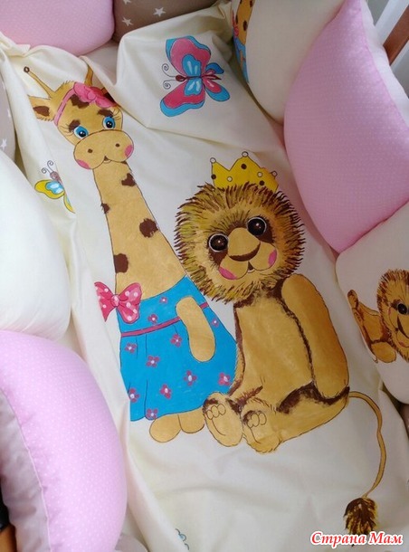 Бортики в кроватку коконы гнездышки для новорожденных в наличии и на заказ Россия