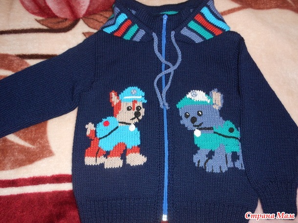 Кофточка на мальчика 4-6 лет