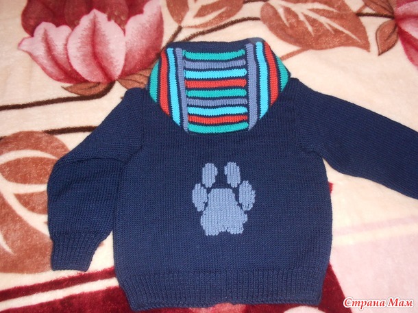 Кофточка на мальчика 4-6 лет