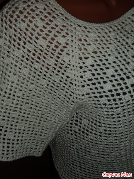 Белый топик или простая и любимая филейка. - Вязание - Страна Мам