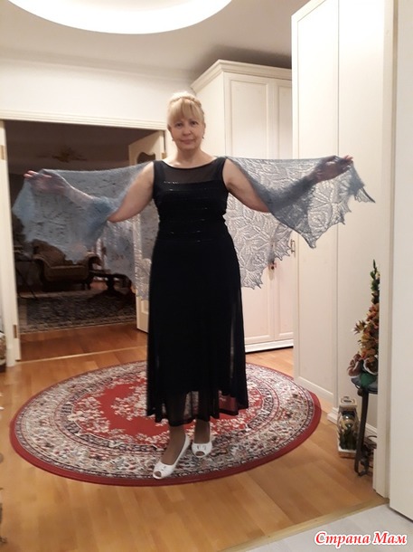 Моя шаль " Амитола " - Amitola Lace Shawl by Anna Victoria