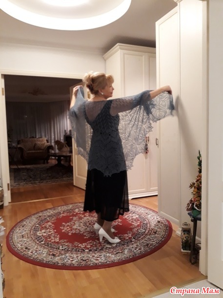 Моя шаль " Амитола " - Amitola Lace Shawl by Anna Victoria