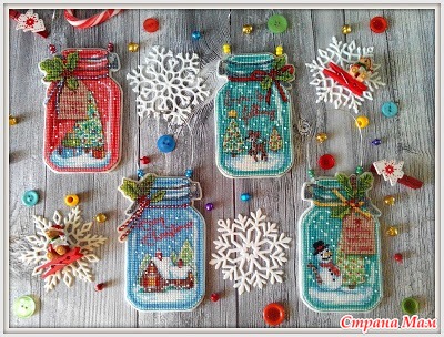 &quot;Christmas Jar Ornaments&quot; Dimensions