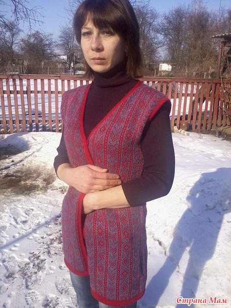 . Жилет для моей мамули.