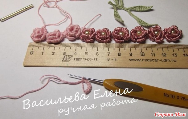 Варежки спицами и крючком. Хвастик.