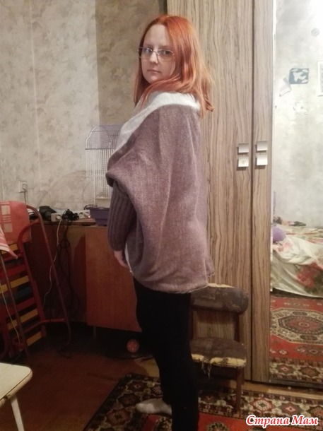 . Кардиган из прямоугольника