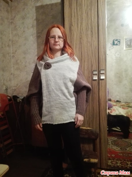 . Кардиган из прямоугольника