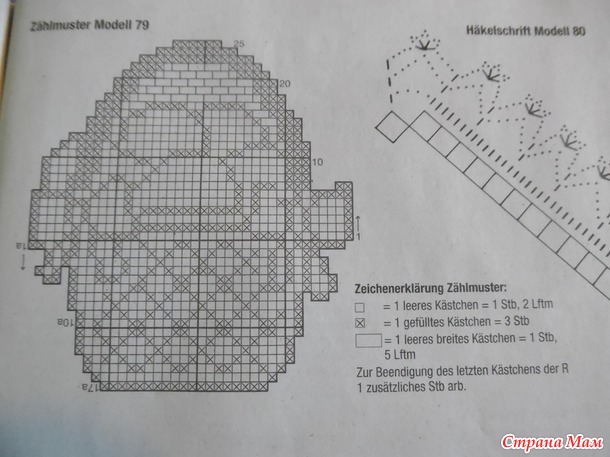 Вязание крючком схемы салфетки пасхальные схемы