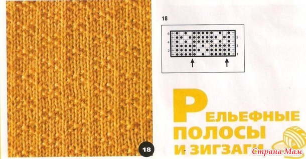 Простые узоры спицами