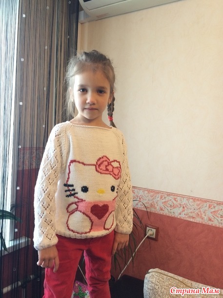 Кофточка Hello Kitty для доченьки