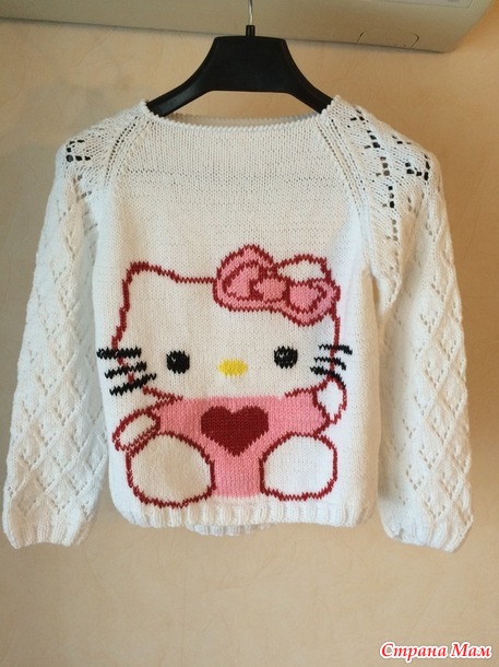 Кофточка Hello Kitty для доченьки