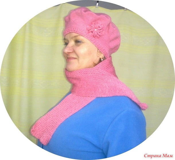 . Берет и шарфик из GAZZAL Baby Wool