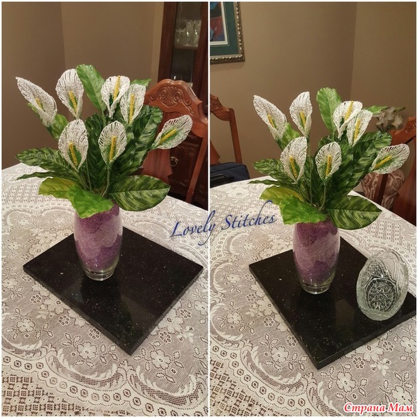 Каллы из бисера