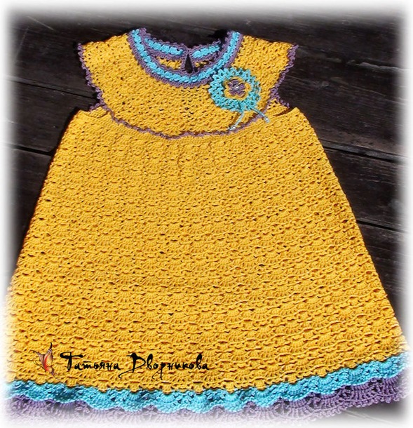 Мастер-класс недели - платье для девочки крючком "Кружевное облачко"