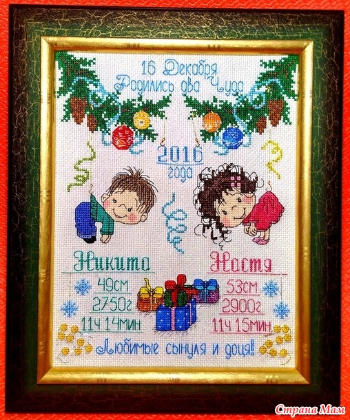 Метрика для двойняшек