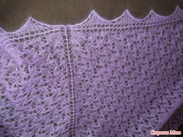 Quiet Backwater Shawl / "Тихая заводь" от Ольги Бочкарёвой