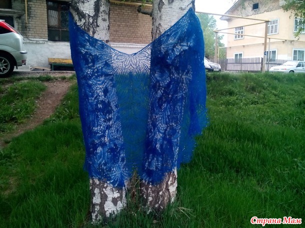Шаль Васильки