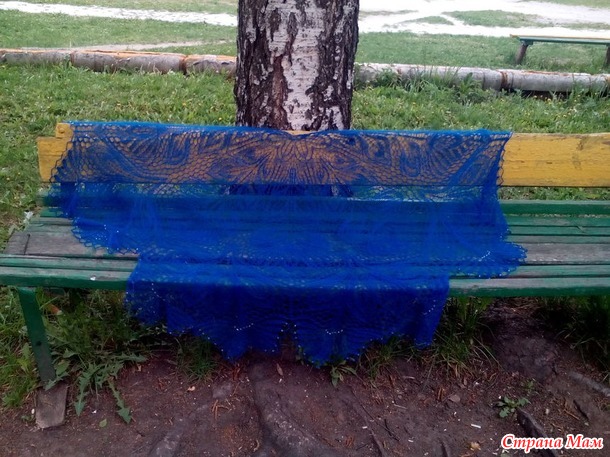 Шаль Васильки
