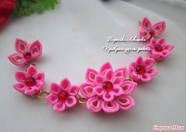 Канзаши из полимерной глины