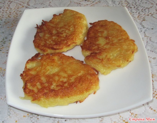 Картофельные блинчики.