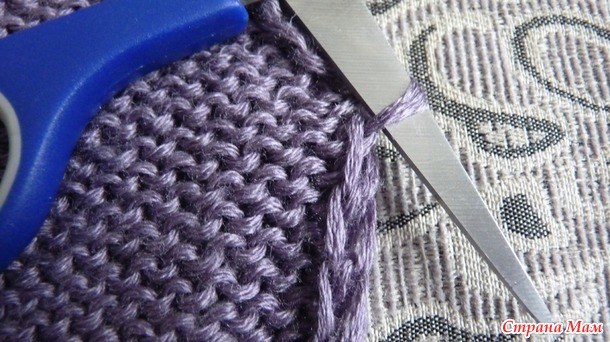 Как укоротить вязаное изделие