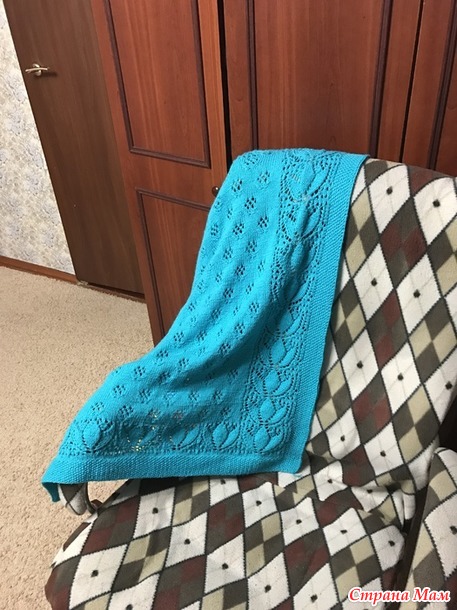 Плед детский спицами