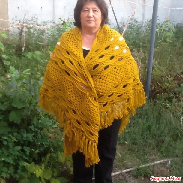 . Шаль крючком