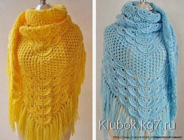 . Шаль крючком
