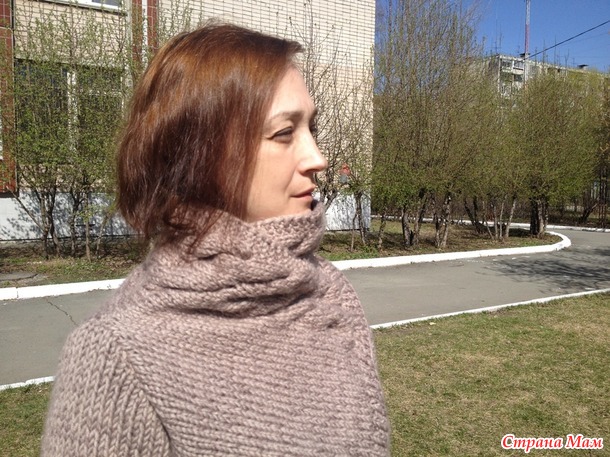 Моя копия кардигана Riona от бразильской мастерицы Оvejanegra