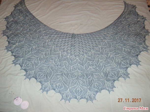 Моя шаль " Амитола " - Amitola Lace Shawl by Anna Victoria