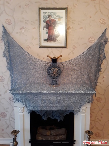 Моя шаль " Амитола " - Amitola Lace Shawl by Anna Victoria