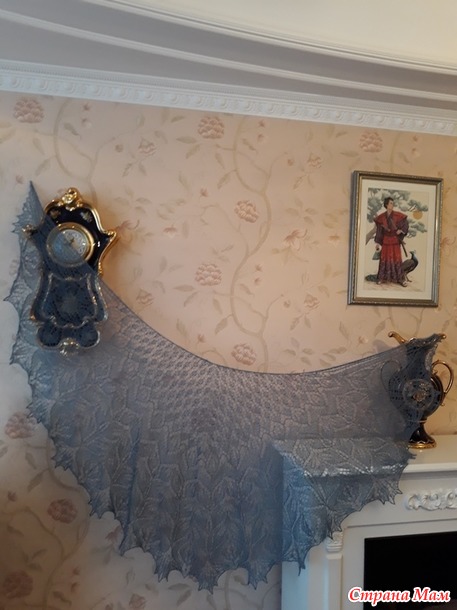 Моя шаль " Амитола " - Amitola Lace Shawl by Anna Victoria