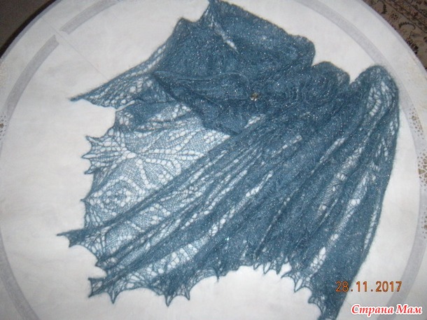Моя шаль " Амитола " - Amitola Lace Shawl by Anna Victoria