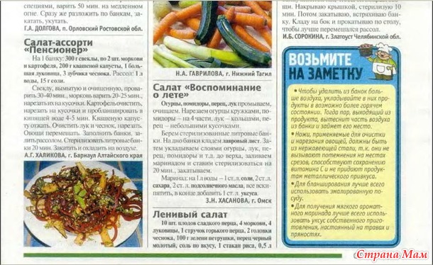 Журнал "Домашние заготовки" № 21 стр. 5-6