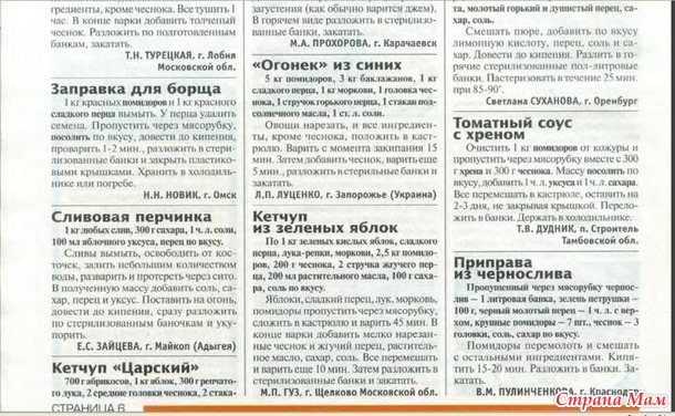 Журнал "Домашние заготовки" № 21 стр. 5-6