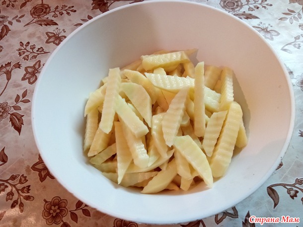 Картошка фри в мультиварке.