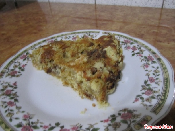 Быстрый песочный пирог с яблоками