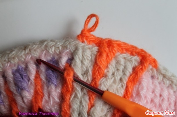 Совместное вязание коврика "сентябрь"