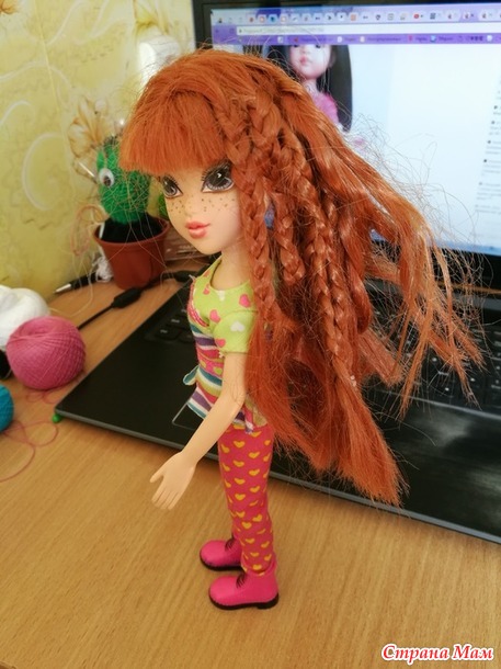 Одеваем рыжеволосую красавицу Moxie Girlz Kellan (Мокси гелз Келлан). Наряд + реанимация прически. Добавила фото нижнего белья