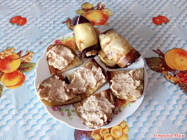 Закуска из баклажанов с грецкими орехами