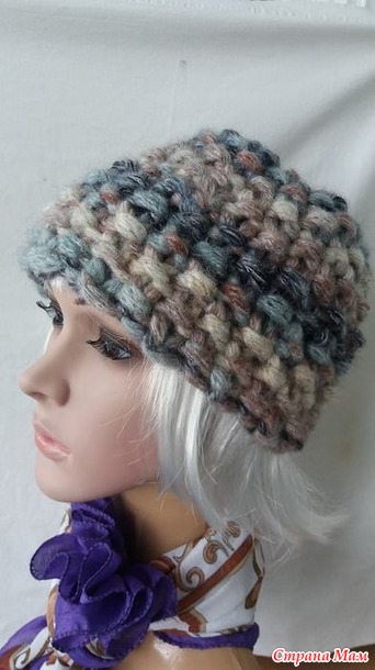 Набор Hat and Scarf knit Hoooked для вязания шапки и шарфа спицами