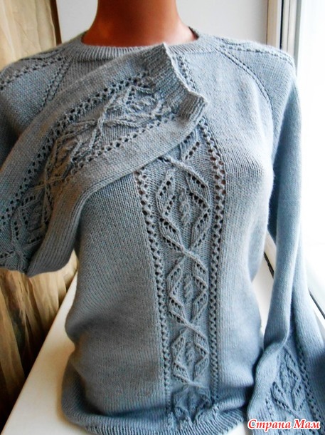 Женский свитер из пряжи детский каприз