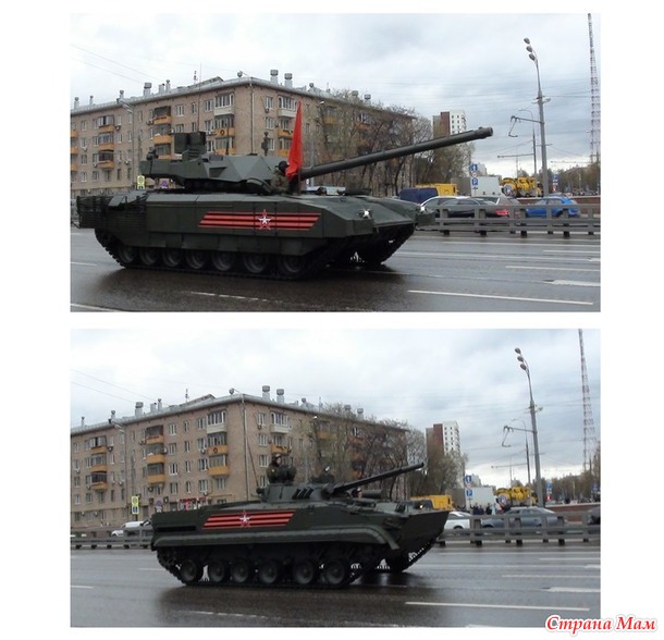 Танки в городе
