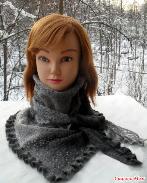 *Ажурная косынка-бактус. Россия.