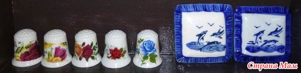 Витрина для наперстков. Дополнила фото