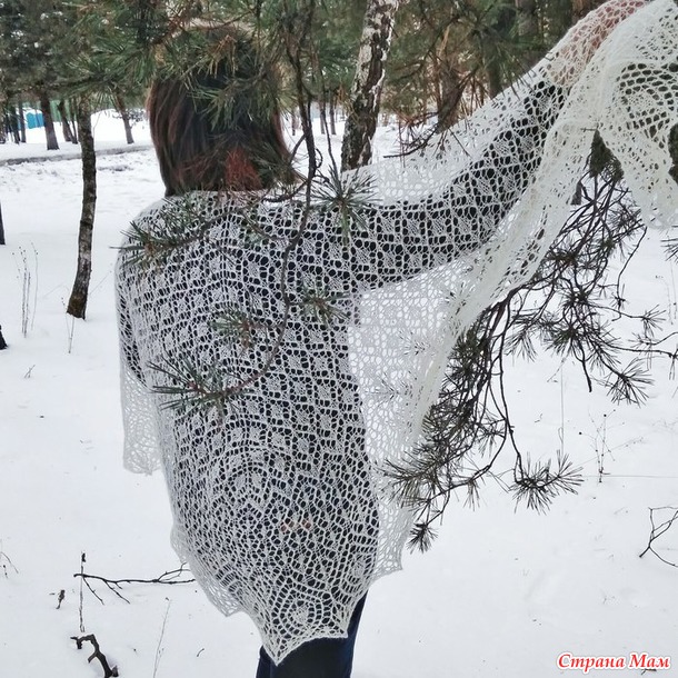 *Шаль"Люция". Мастер класс.