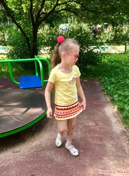 . Юбочки и топики для дочки. Крючок. Добавила фото.