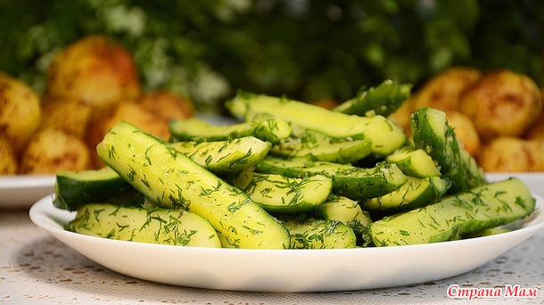 Быстрые малосольные огурцы с чесноком и укропом, без уксуса. Хрустящие огурцы быстрого приготовления